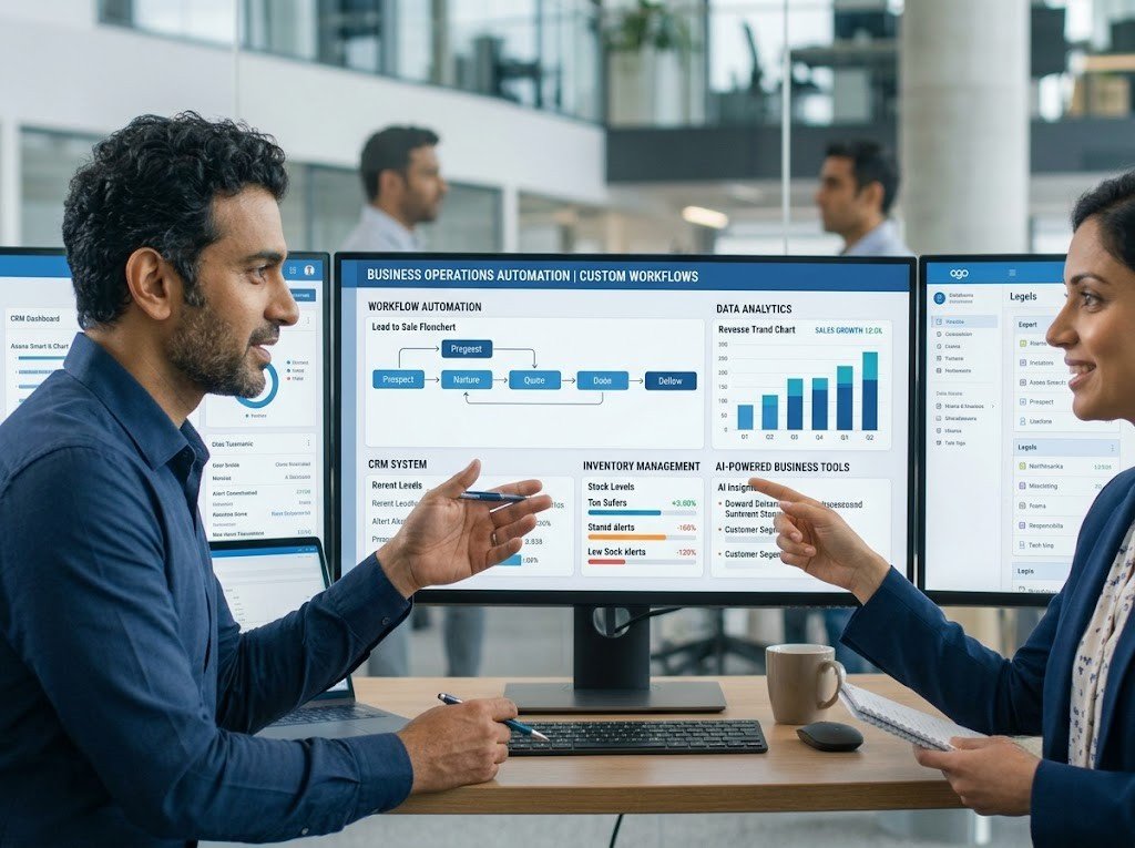 Custom software development solutions helping businesses automate operations